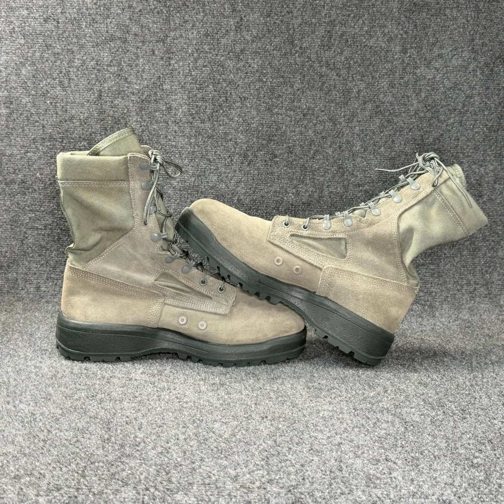 Belleville 600 Hot Weather Military Combat Boot Mens 10.5 Green Lace Up Tactical
